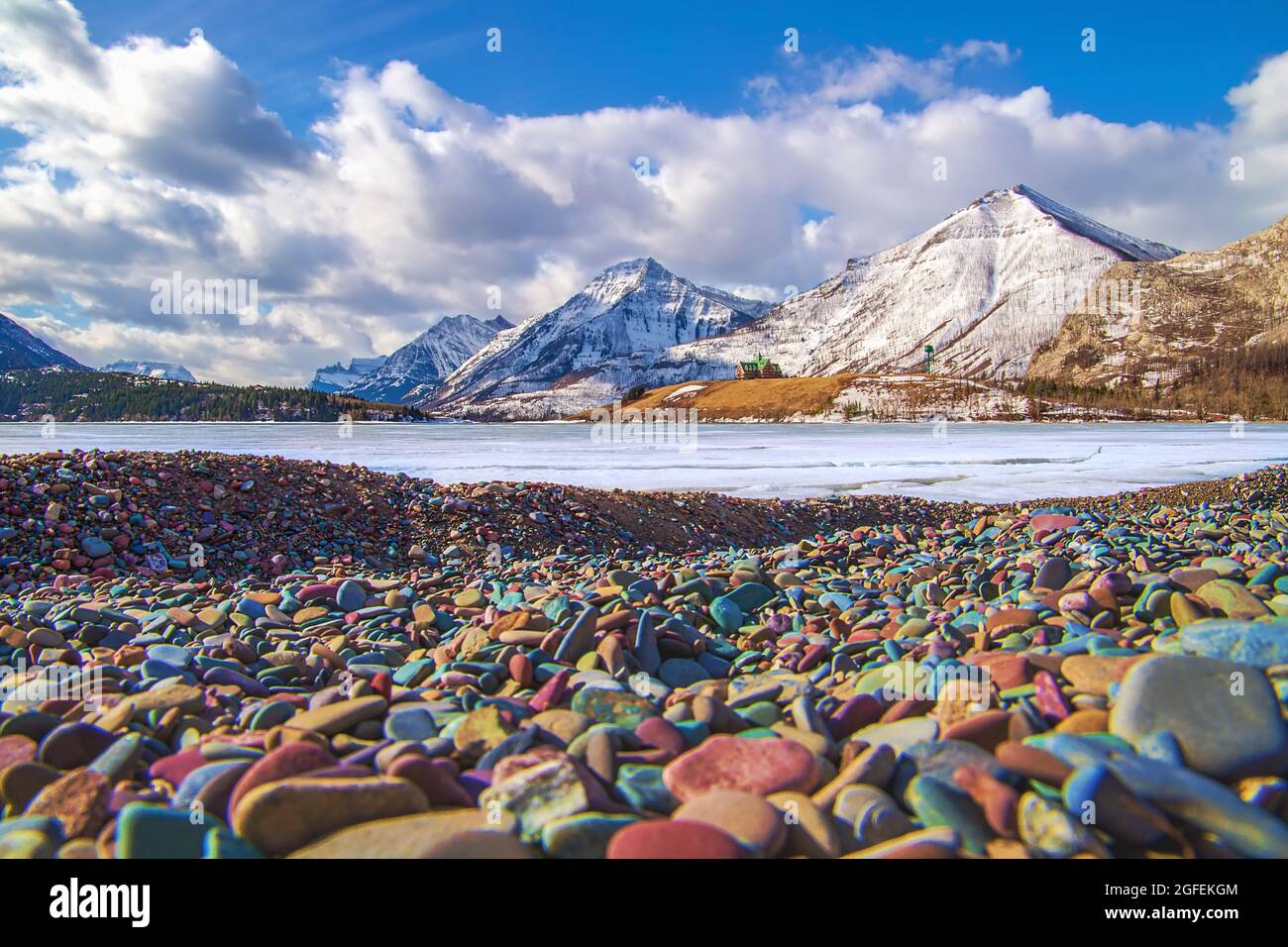 Waterton Rocks Waterton national park Banque de photographies et d’images à haute ...