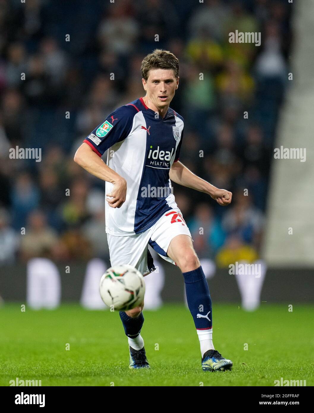 West Bromwich, Royaume-Uni. 25 août 2021. Adam Reach de WBA lors du match de la Carabao Cup entre West Bromwich Albion et Arsenal aux Hawthorns, West Bromwich, Angleterre, le 25 août 2021. Photo de David Horn. Crédit : Prime Media Images/Alamy Live News Banque D'Images