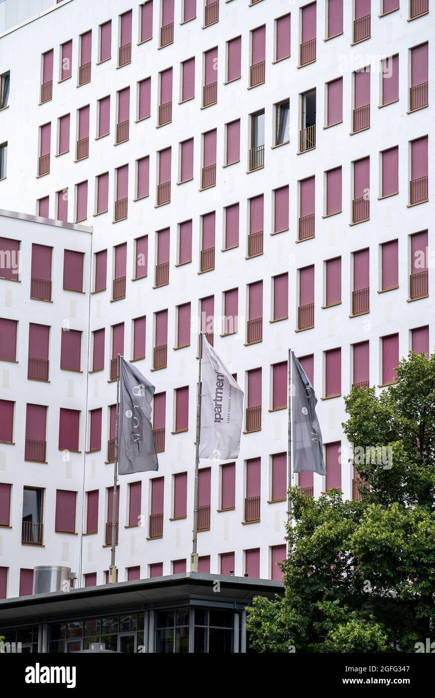 Flat Hotel, My Moyo, géré par IApartment,137 Serviced Apartments dans le centre ville d'Essen, NRW, Allemagne. Banque D'Images