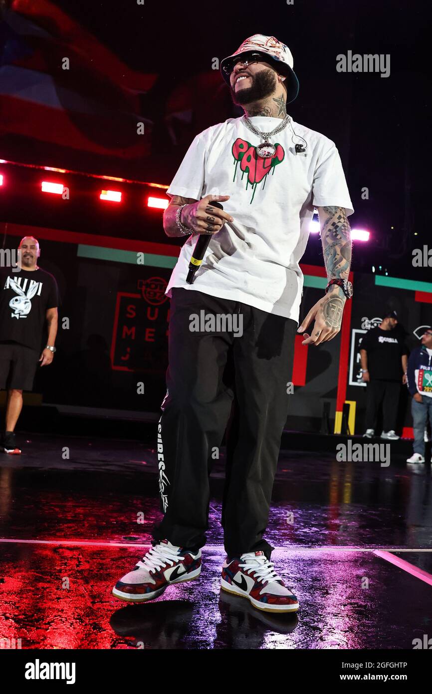 East Rutherford, New Jersey, États-Unis. 22 août 2021. Farruko au Hot 97 Summer Jam 2021 au met Life Stadium le 22 août 2021 à East Rutherford, New Jersey. Crédit : Raymond Alston/Media Punch/Alamy Live News Banque D'Images