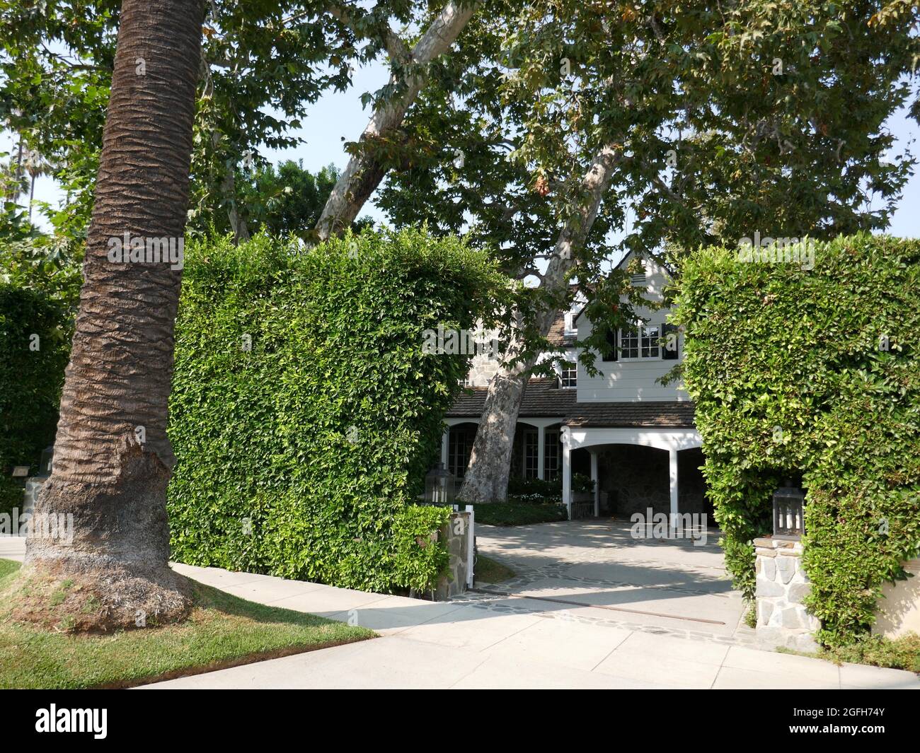 Beverly Hills, Californie, États-Unis 14 février 2021 UNE vue générale de l'atmosphère de l'acteur Boris Karloff ancienne maison/maison le 14 février 2021 à Beverly Hills, Californie, États-Unis. Photo par Barry King/Alay stock photo Banque D'Images