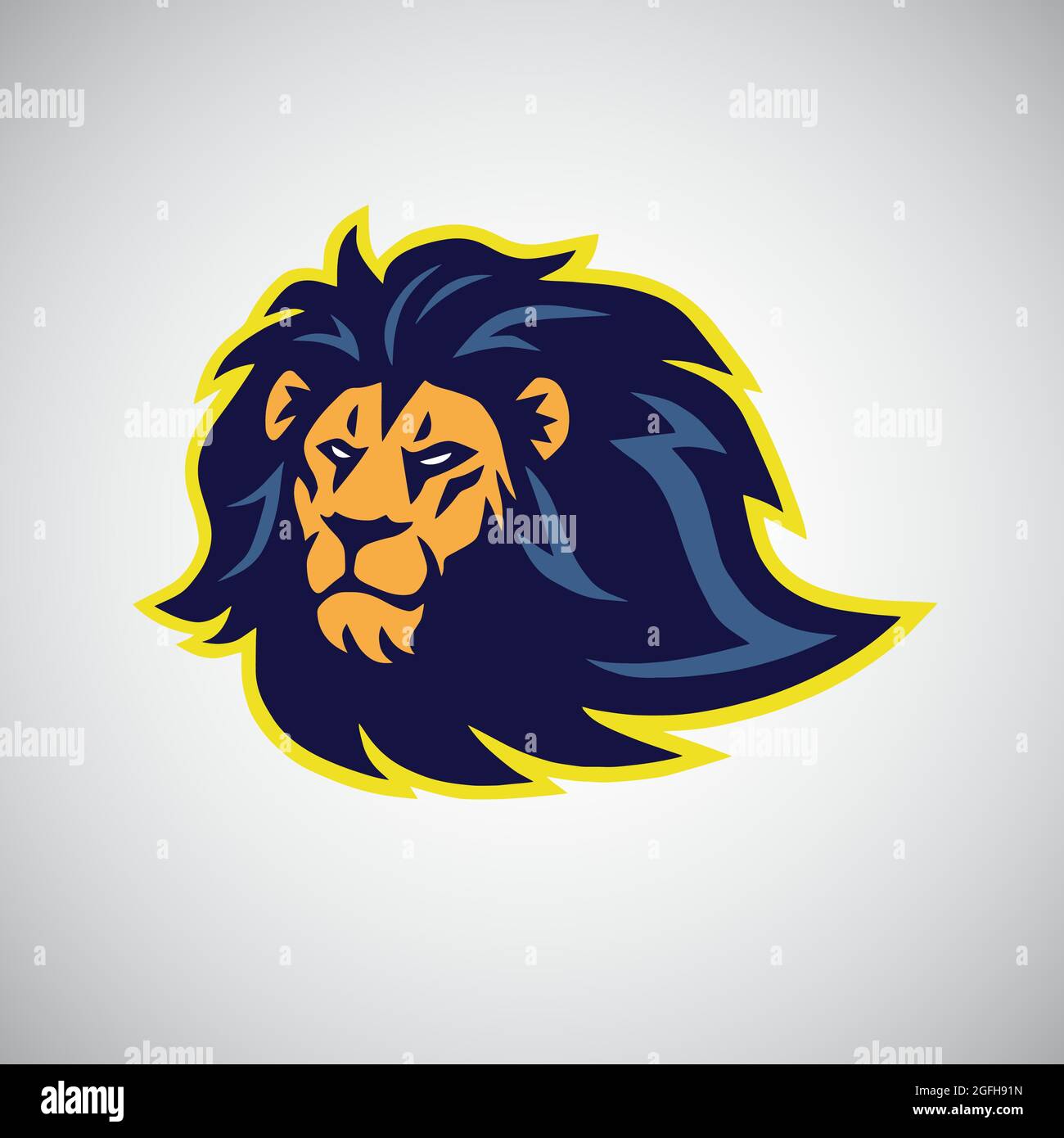 Logo Lion Mascot Illustration de Vecteur