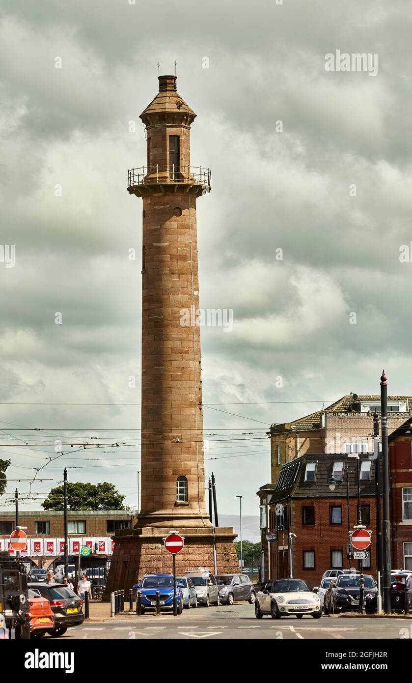 Fleetwood Lancashire ville côtière Pharos Lighthouse Banque D'Images