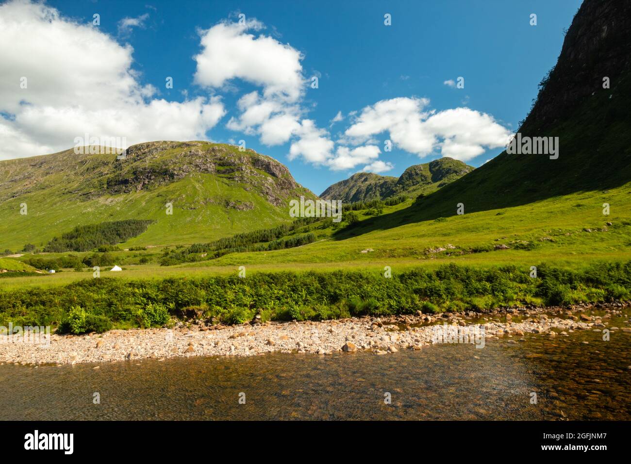 Scotland Glen Etive, James Bond Skyfall Road Banque D'Images