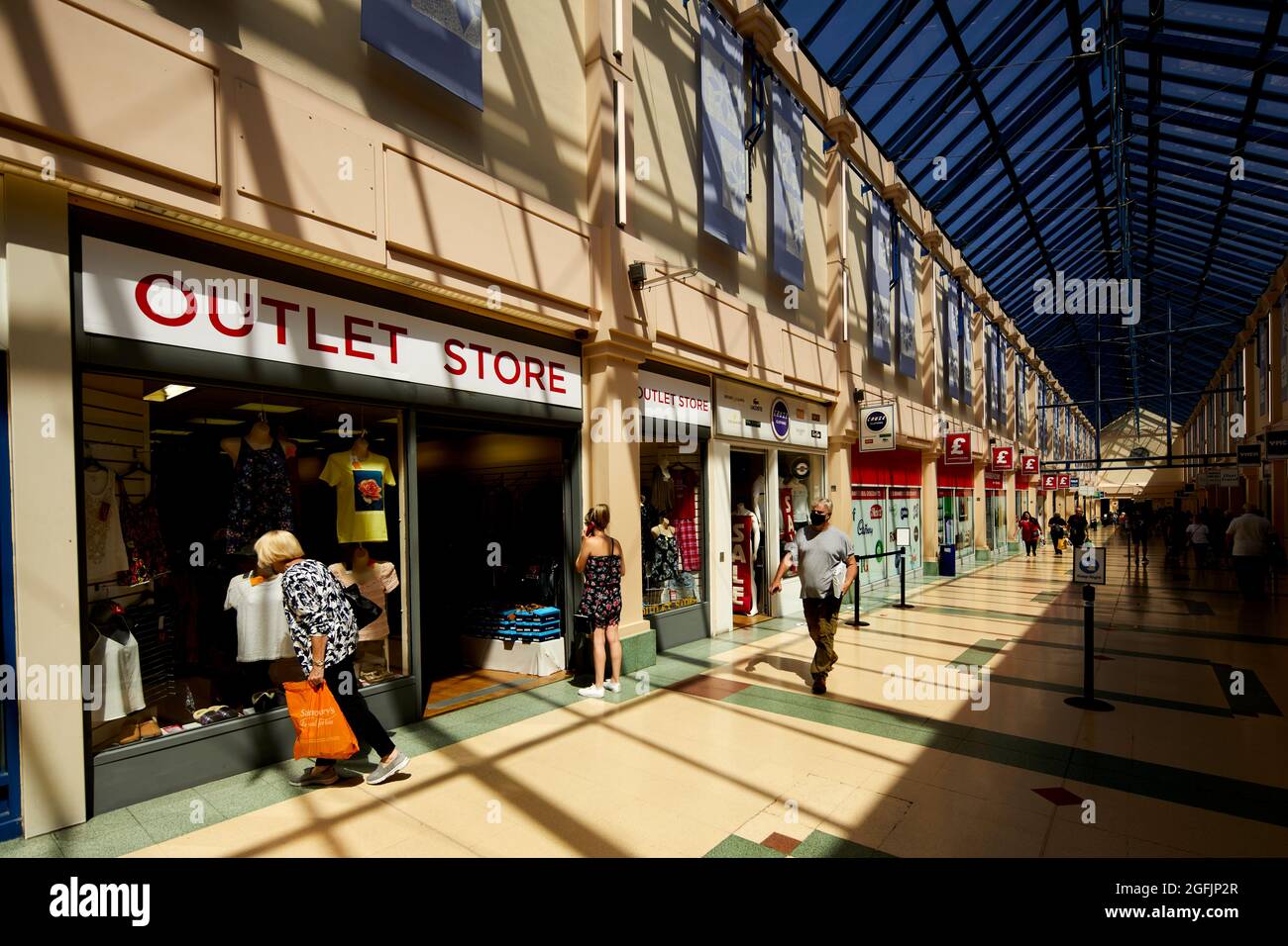 Ellesmere Port, le centre commercial Port Arcades Banque D'Images