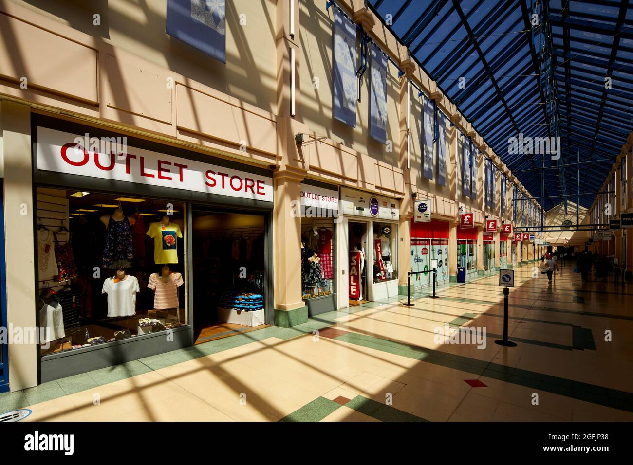 Ellesmere Port, le centre commercial Port Arcades Banque D'Images