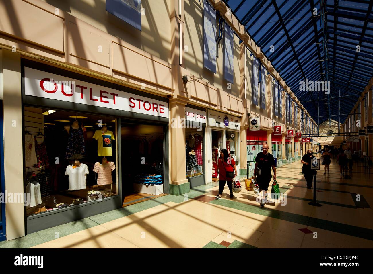 Ellesmere Port, le centre commercial Port Arcades Banque D'Images