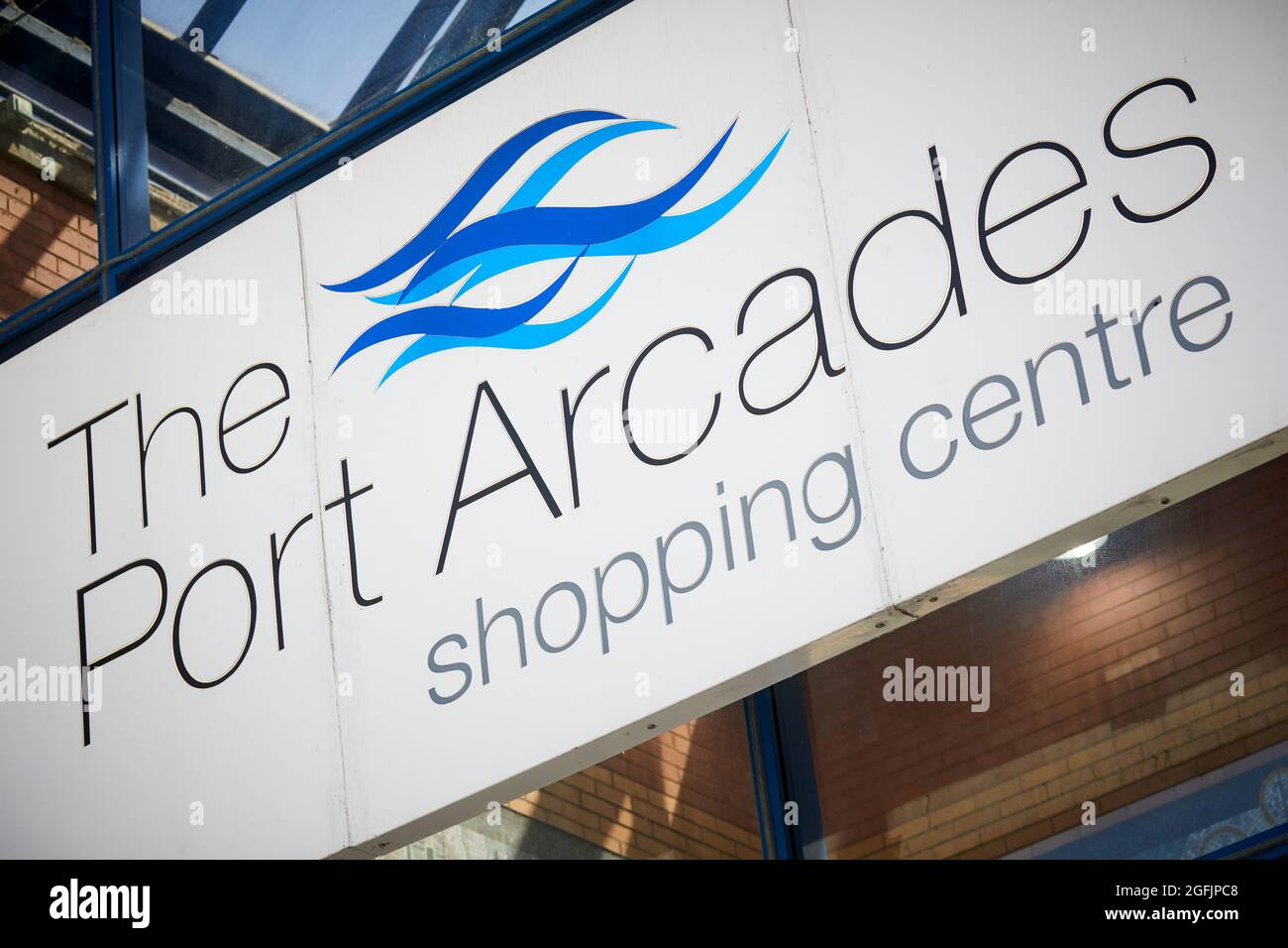 Ellesmere Port, le centre commercial Port Arcades Banque D'Images
