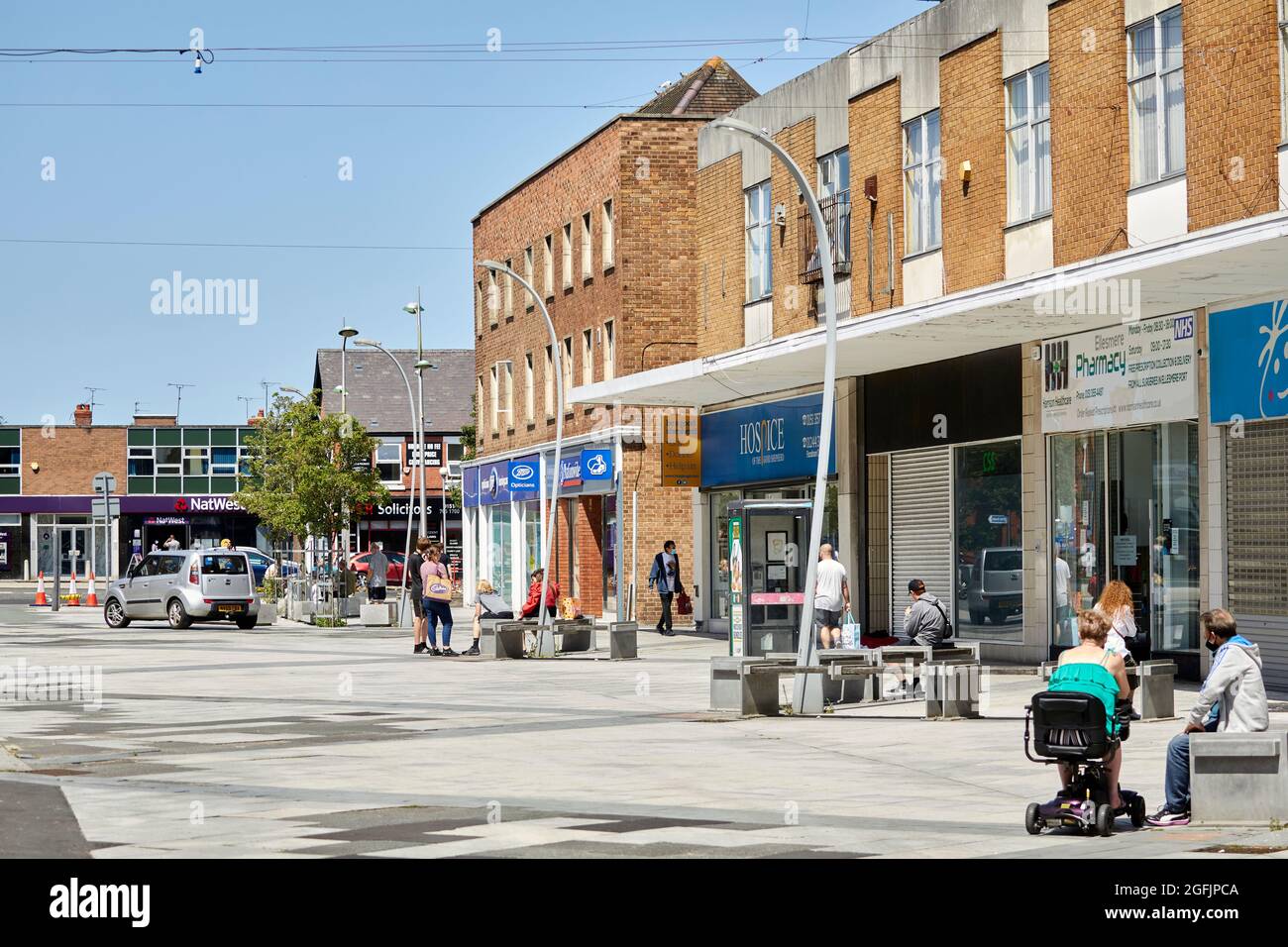 Ellesmere Port, le centre commercial Port Arcades Banque D'Images