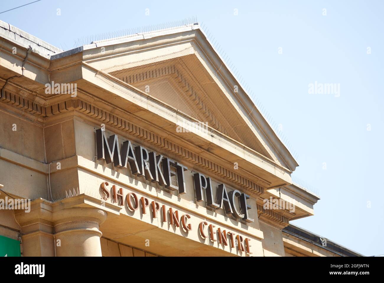 Centre-ville de Bolton, centre commercial Lancashire Market place Banque D'Images