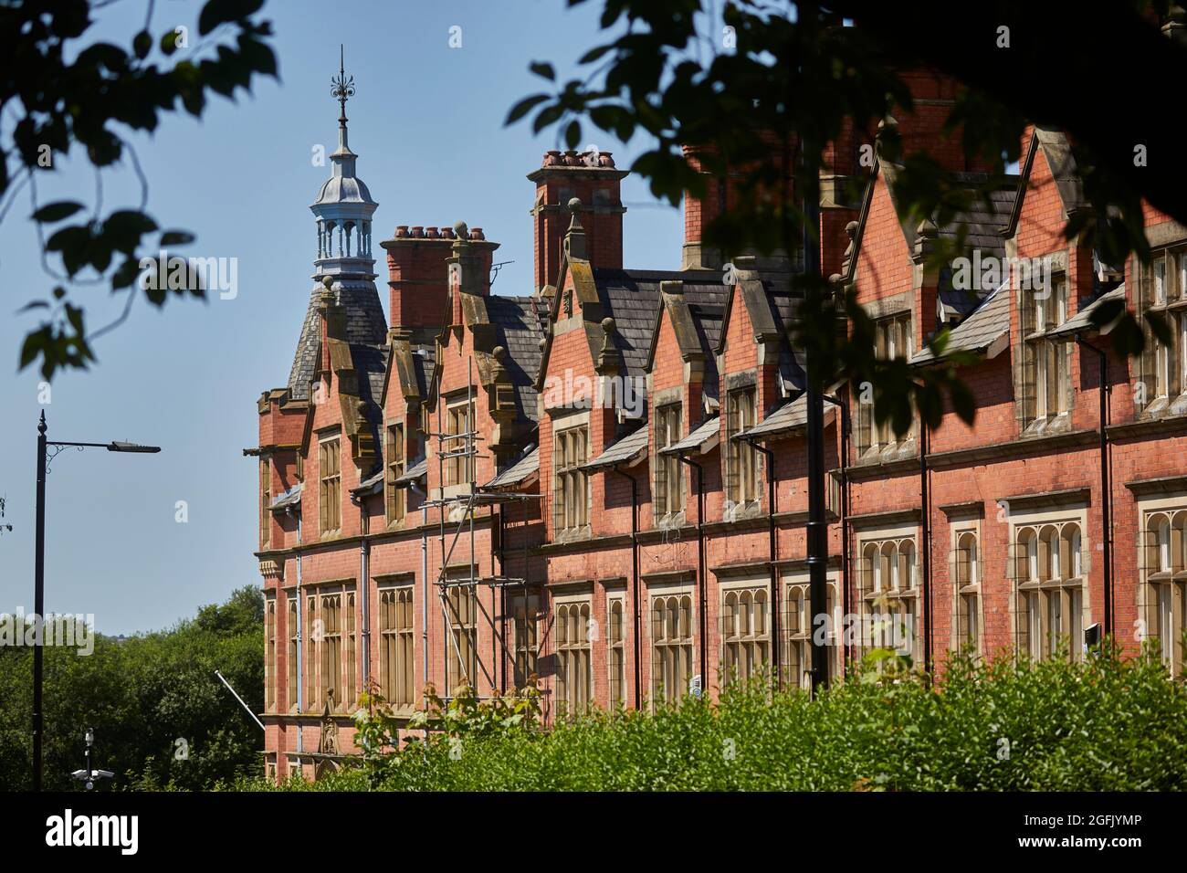 Centre-ville de Wigan, Lancashire, Old courts Gerrard Winstanley House, Crawford Street et Church Gardens Banque D'Images