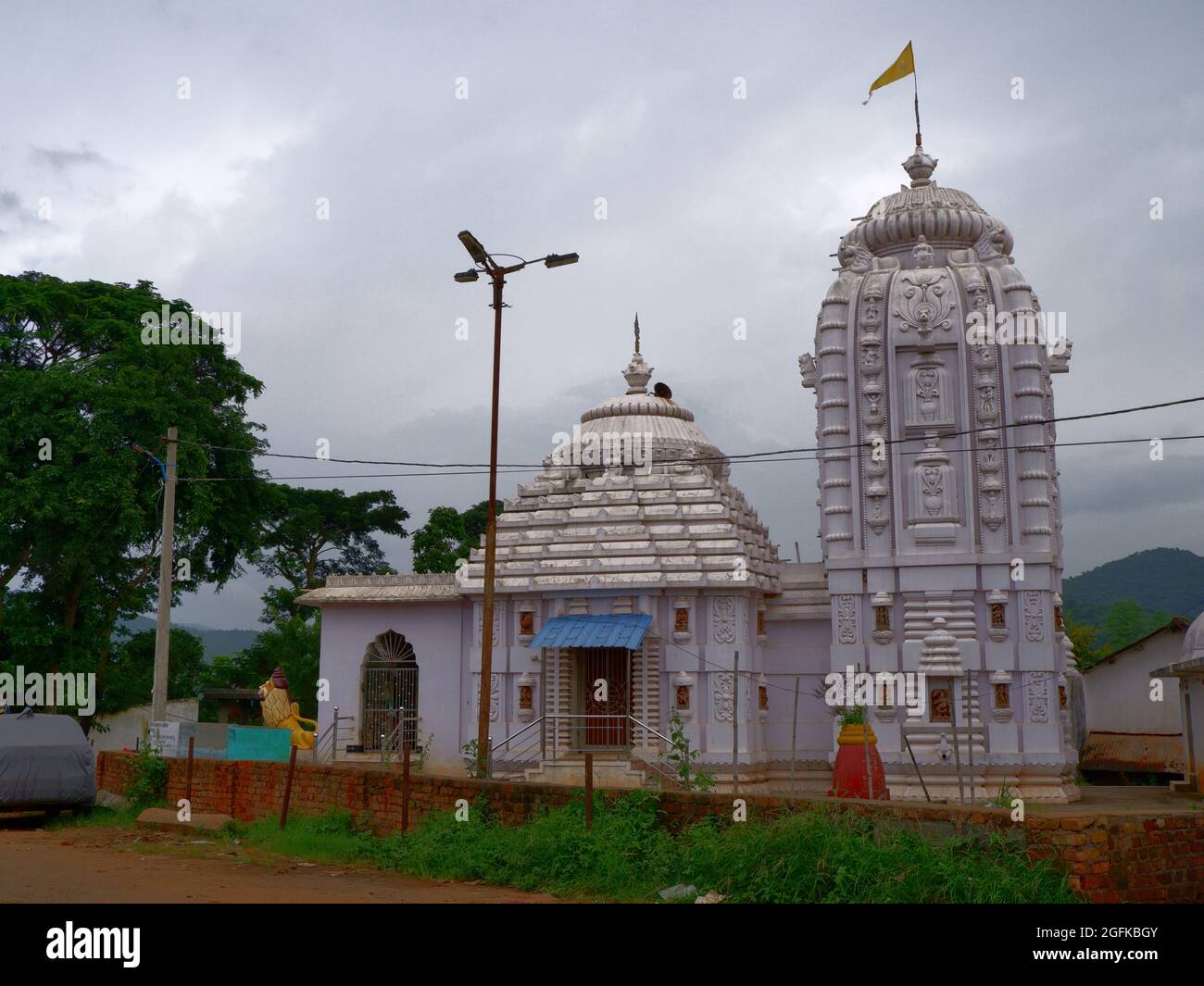 Temple Jagannath, façade, Paduwa, Katni, Orissa, Inde Banque D'Images