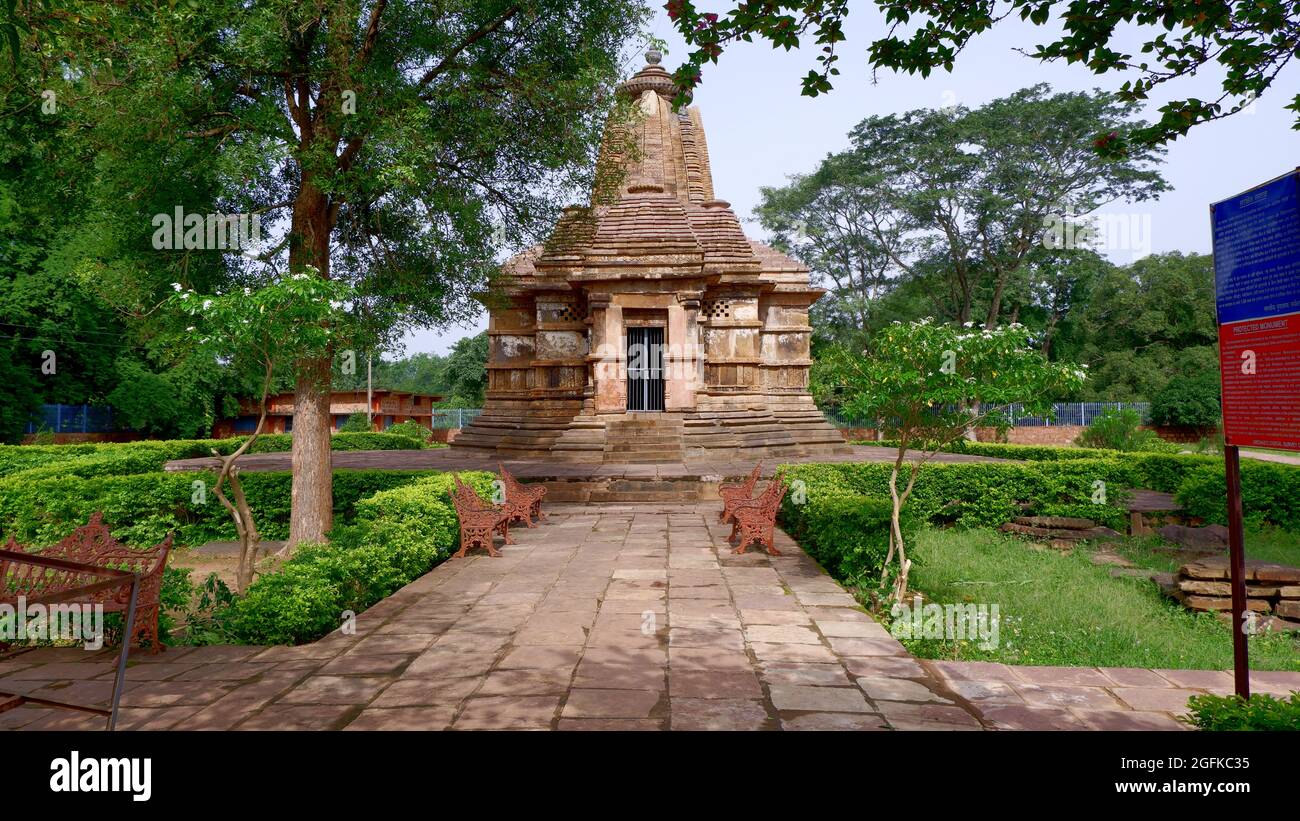 Temple Narayanpal, Narayanpal, Chhattisgarh, Inde. Temple de Vishnu construit Circa 11ème siècle. Contemporain à Khajuraho Banque D'Images