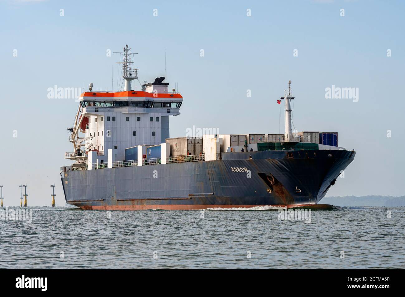 Le ferry RO-RO Arrow est la propriété de l'Isle of Man Steam Packet. Le traversier de fret est souvent affrété comme navire de secours à d'autres exploitants. Banque D'Images Le ferry RO-RO Arrow est la propriété de l'Isle of Man Steam Packet. Le traversier de fret est souvent affrété comme navire de secours à d'autres exploitants. Banque D'Images