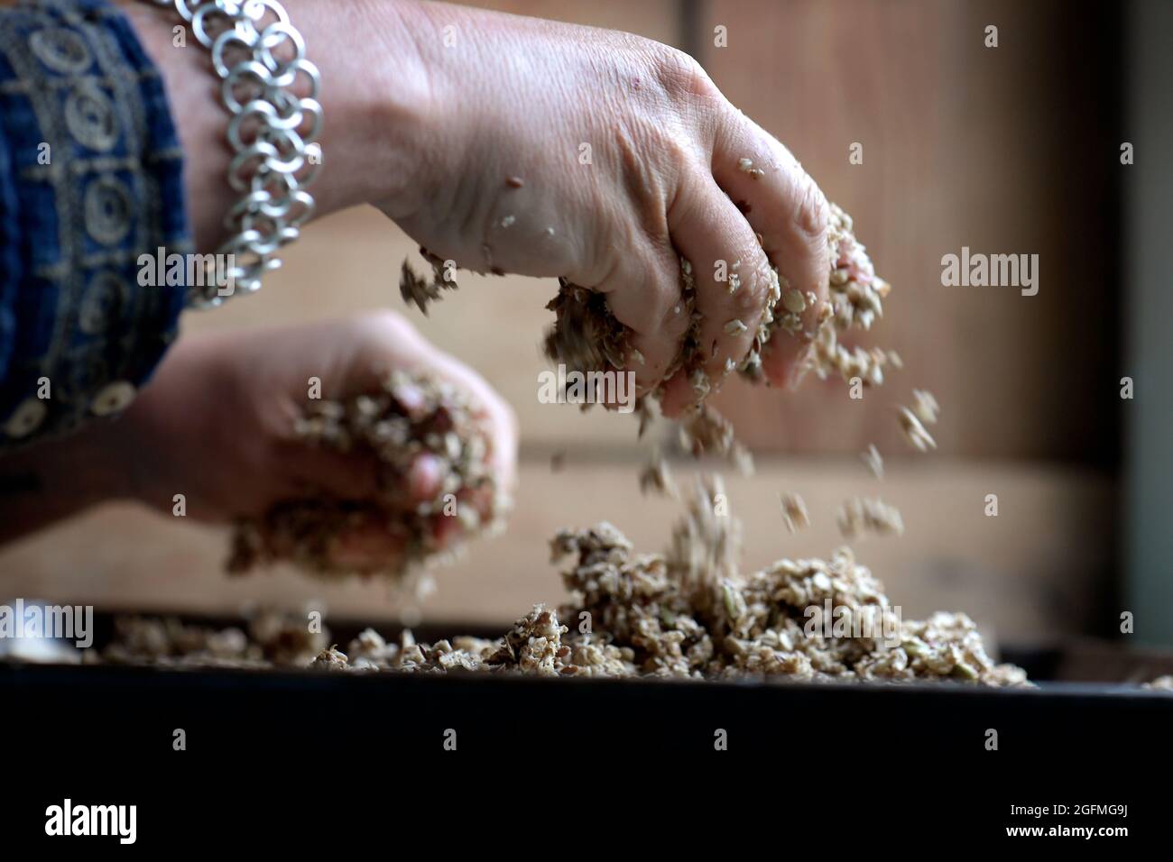 Petit déjeuner Granola photo Janerik Henriksson / TT code 10010 Banque D'Images