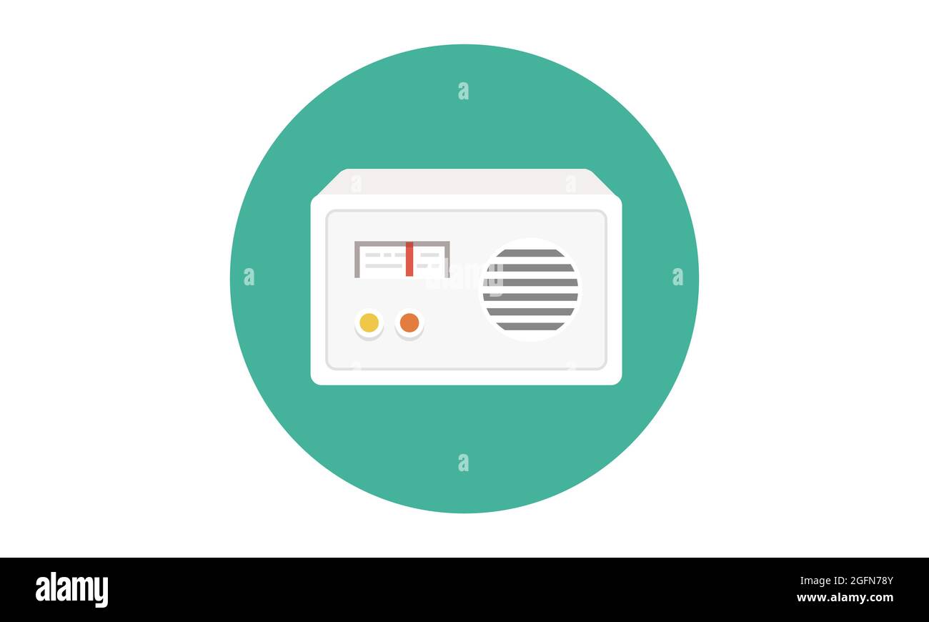 Symbole de la page icône radio pour votre site Web logo icône radio, application, interface utilisateur. Illustration du vecteur d'icône radio, EPS10. Illustration de Vecteur