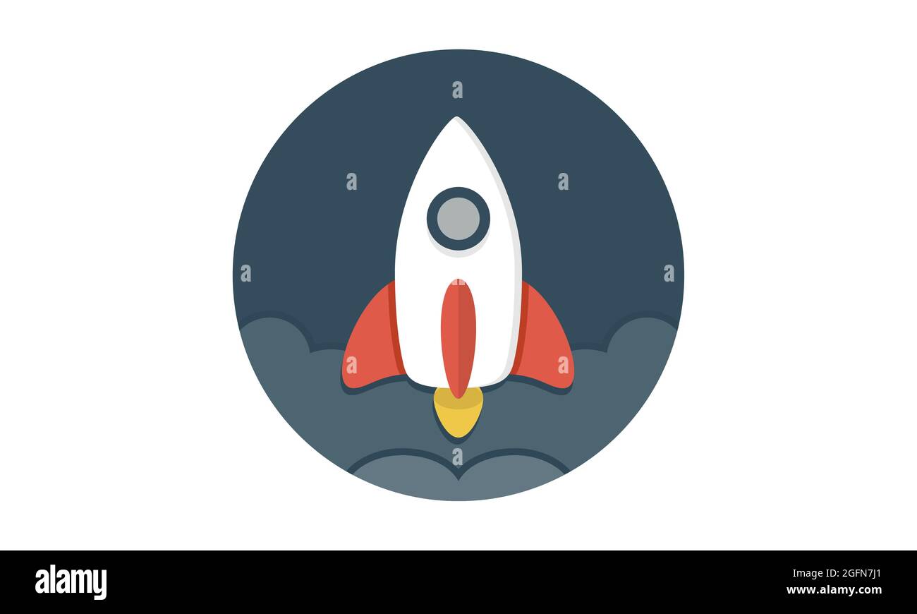 Vecteur icône fusée. Symbole de vecteur d'icône de démarrage à utiliser sur les applications Web et mobiles, le logo et les supports d'impression Illustration de Vecteur