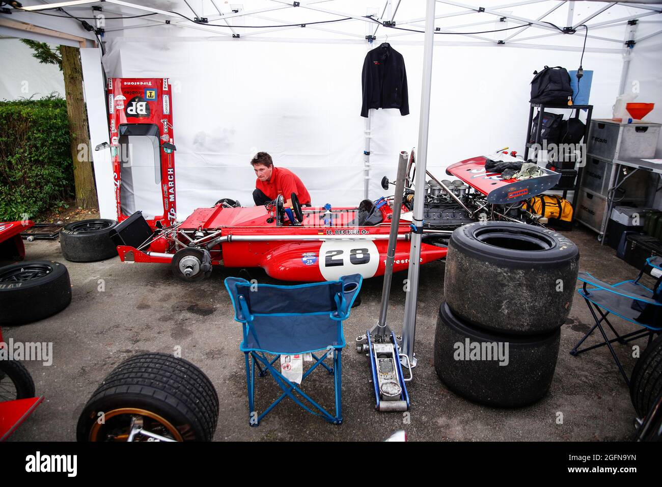Spa-Francorchamps, Belgique. 26 août 2021. Voiture historique de F1 (1970 mars 701), Grand Prix de Belgique de F1 au circuit de Spa-Francorchamps le 26 août 2021 à Spa-Francorchamps, Belgique. (Photo de HOCH ZWEI) crédit: dpa/Alay Live News Banque D'Images