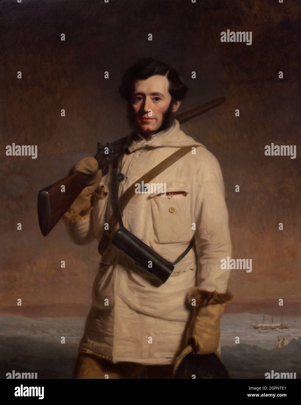 Sir Francis Leopold McClintock (1819-1907). Amiral irlandais et explorateur de l'Arctique. Portrait de Stephen Pearce (1819-1904). Huile sur toile (127 x 101,9 cm), 1859. Galerie nationale de portraits. Londres, Angleterre, Royaume-Uni. Banque D'Images