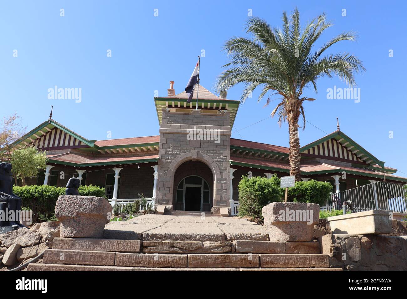 Musée Assouan sur l'île Éléphantine (ancienne villa de William Wilcox) Banque D'Images