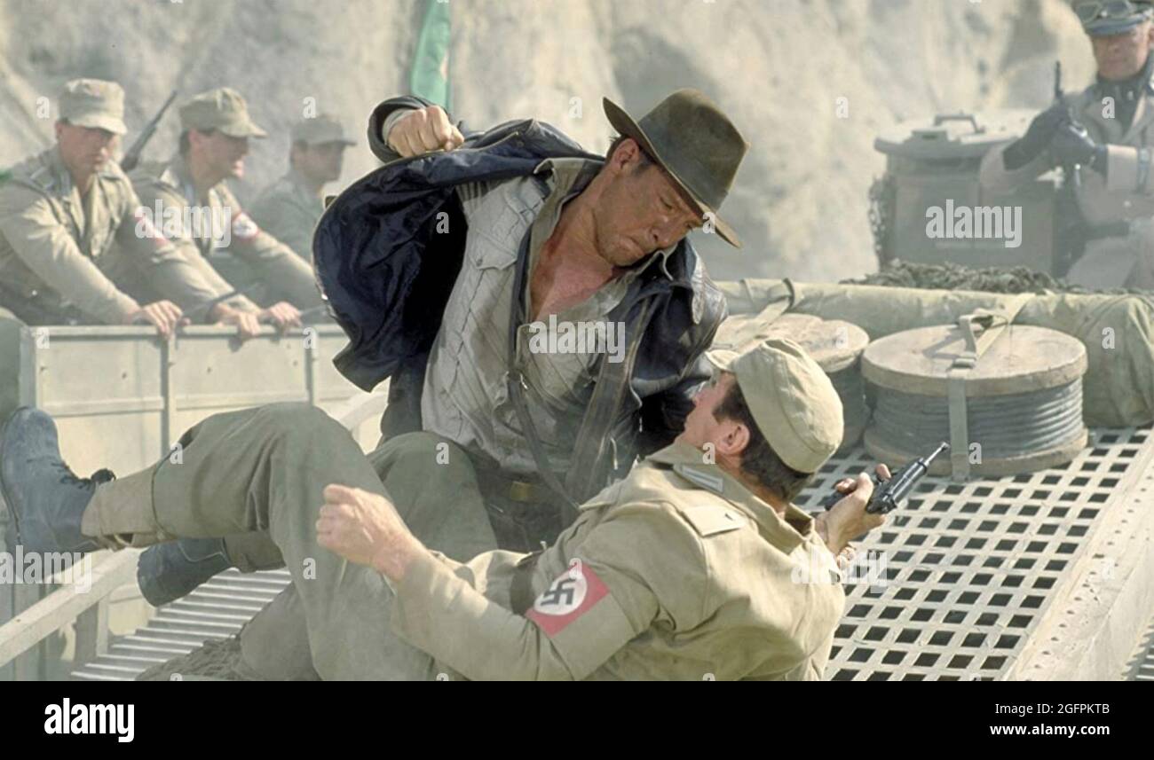 INDIANA JONES ET LA DERNIÈRE CROISADE 1989 Paramount Pictures film avec Harrison Ford Banque D'Images