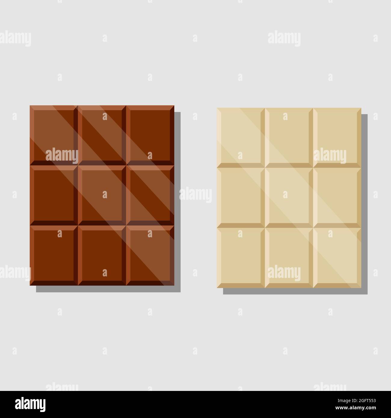 motif isolé vectoriel en barres de chocolat Illustration de Vecteur