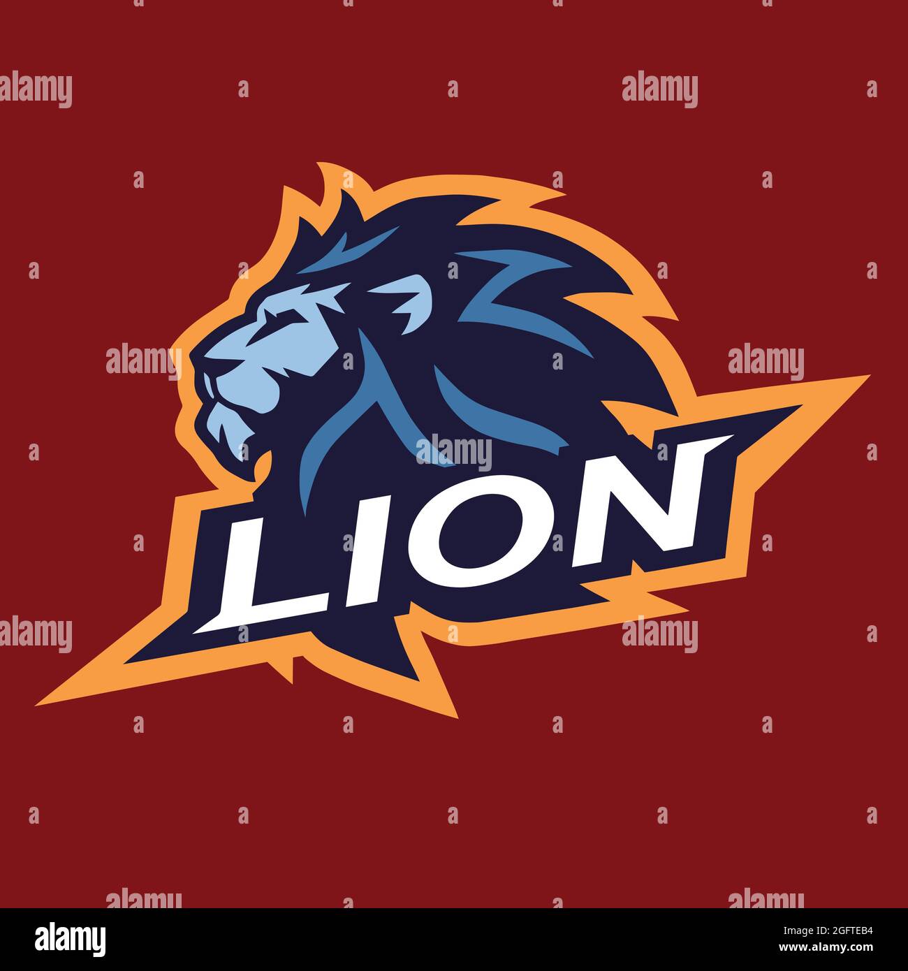 Logo COOL Lion Head logo Mascot Esport Vector Design Image Vectorielle ...