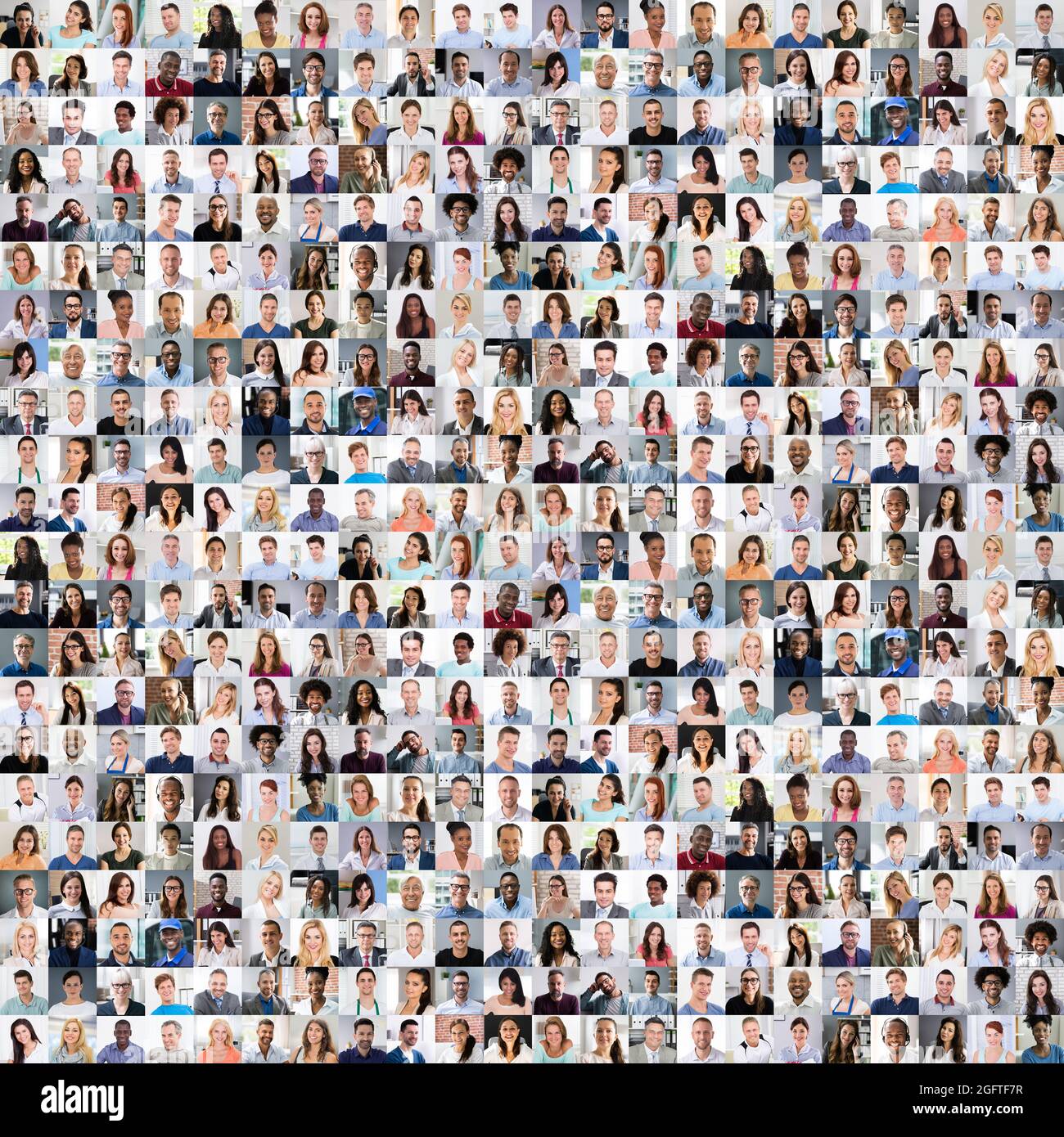 Photos d'avatar de personnes diverses. Portraits de visage de personne Banque D'Images
