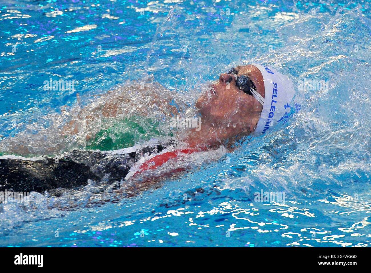 Federica Pellegrini nageuse italienne, pendant la Ligue internationale de natation, qui se sont tenues à la piscine Felice Scandone à Naples. Banque D'Images