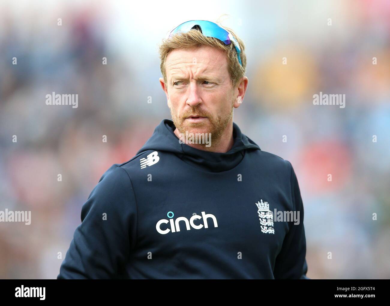 Paul David Collingwood, entraîneur d'Angleterre, au troisième jour du match du troisième Test de Cinch au Emerald Headingley, à Leeds. Date de la photo : vendredi 27 août 2021. Banque D'Images