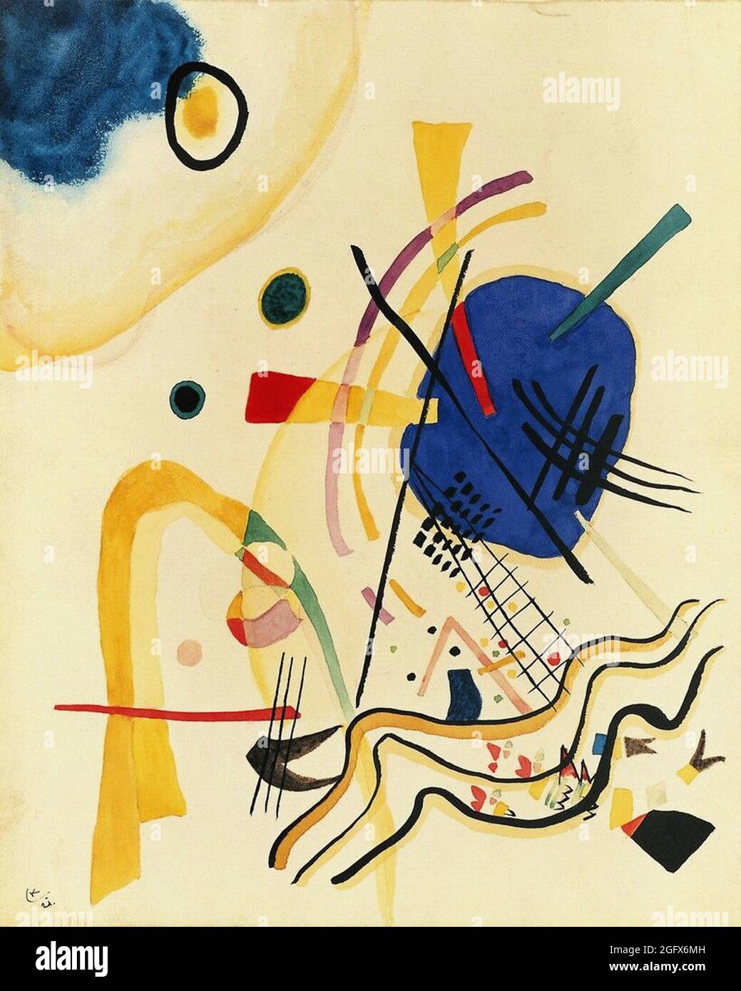 Peinture abstraite Kandinsky Banque D'Images