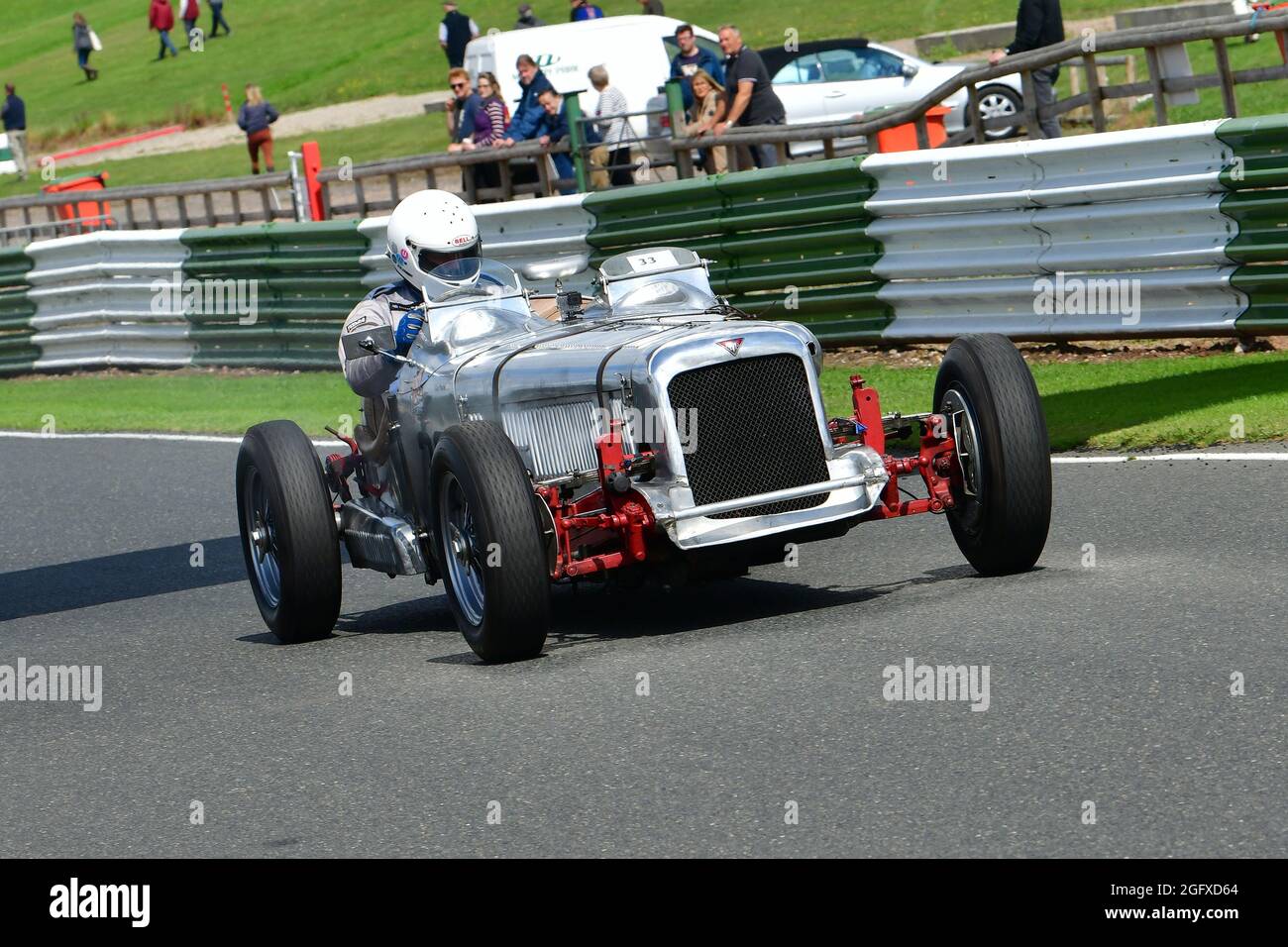 Guy plante, Alvis Speed 25 Special, Alvis Centenary Race, Bob Gerard Memorial Trophy Race Meeting, VSCC Formula Vintage, Mallory Park, Leicestershire Banque D'Images