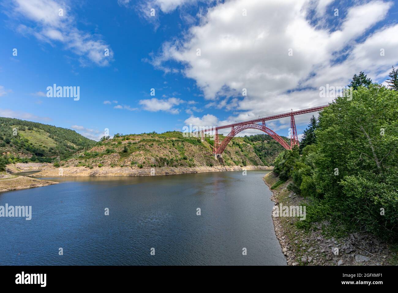 Viaduc de Garabit (construit par Gustave Eiffel), Cantal, massif Central, France Banque D'Images