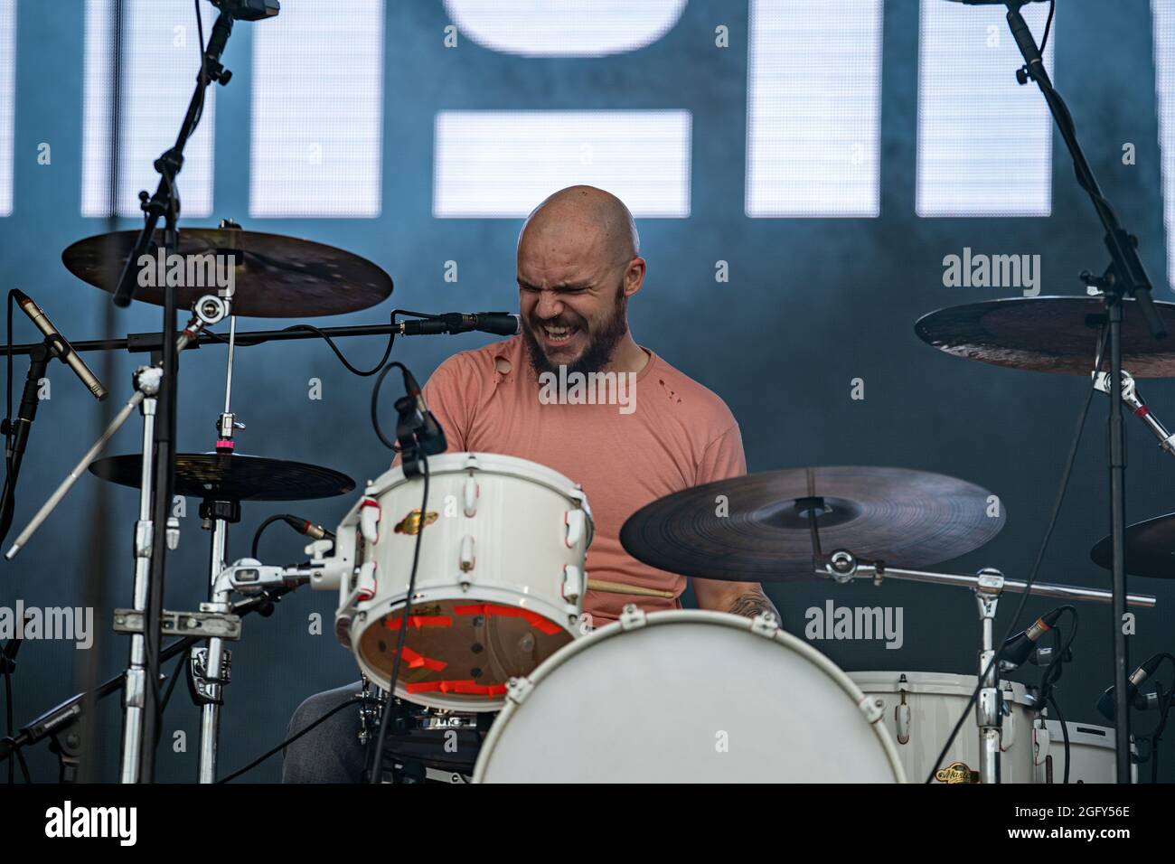 Southsea, Hampshire, Royaume-Uni. 27 août 2021, Terrorvision sur la scène du château au Victorious Festival Southsea Common, Portsmouth, Hampshire UK. Festival victorieux, crédit J Houlbrook crédit : James Houlbrook/Alay Live News Banque D'Images