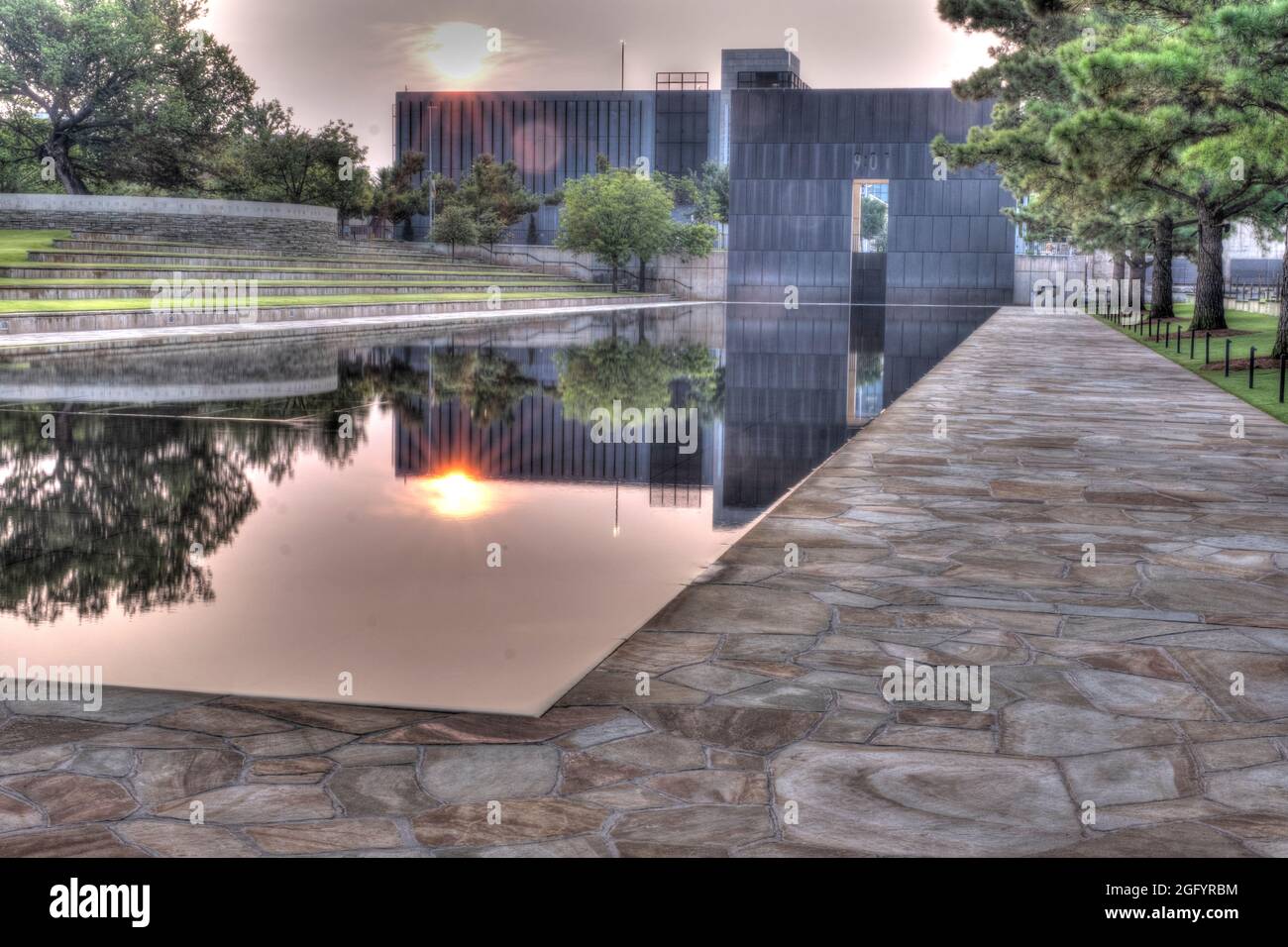 Oklahoma City National Memorial, Oklahoma, États-Unis. Banque D'Images