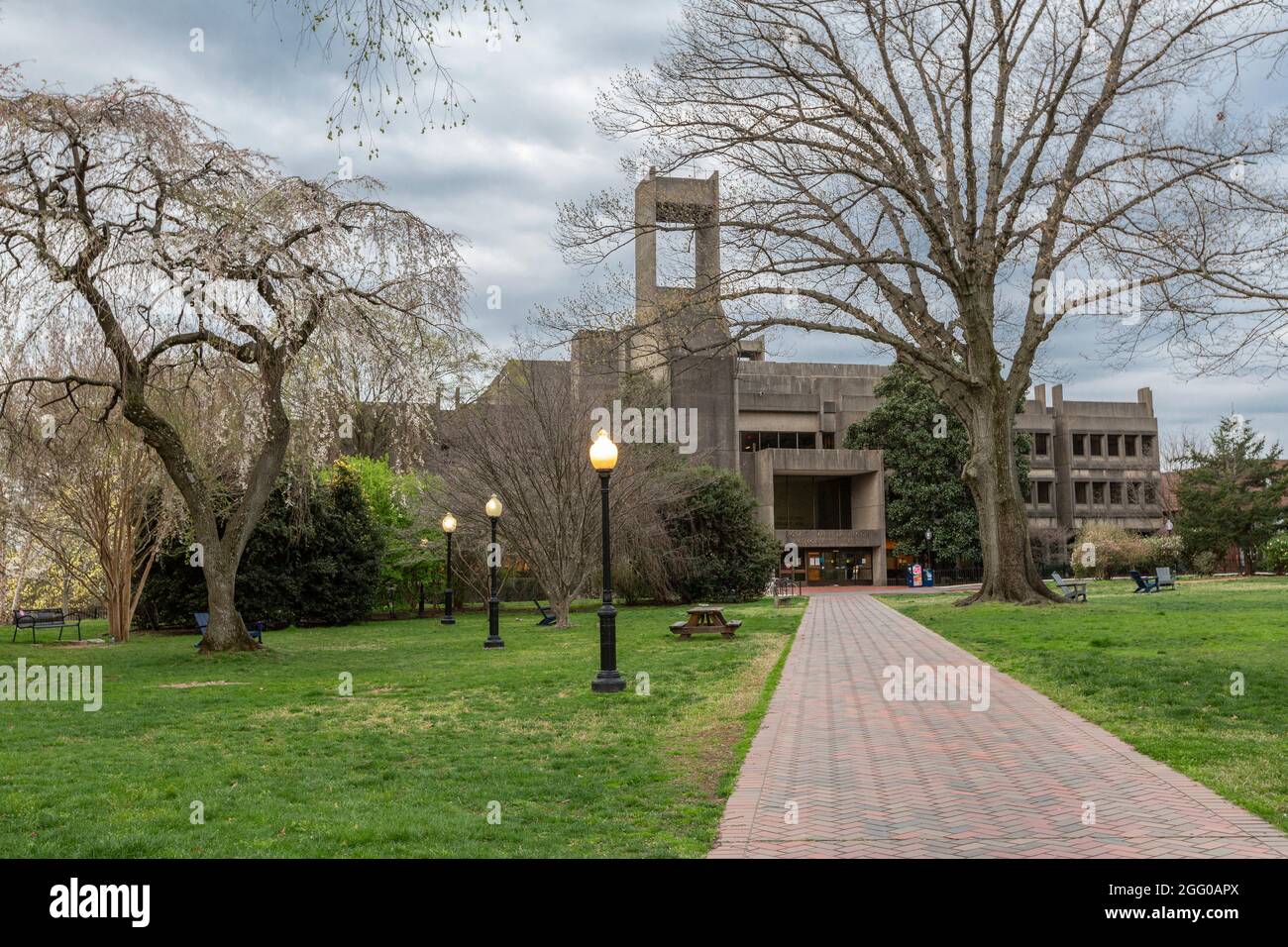Georgetown University, Lauinger Memorial Library, Washington DC, États-Unis. Banque D'Images