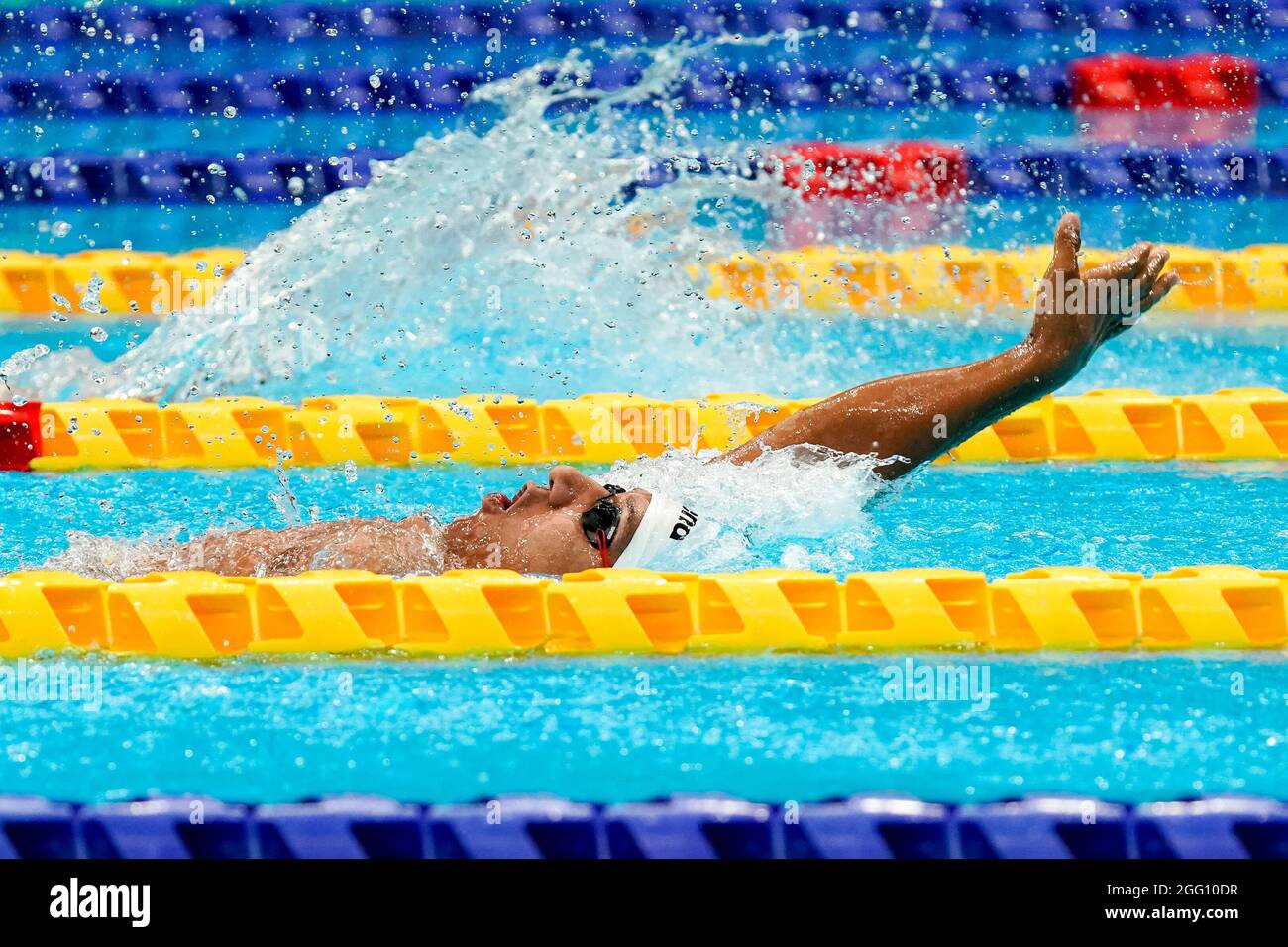 TOKYO, JAPON - AOÛT 28 : compétition dans les hommes de 150m Medley SM1 Heats lors des Jeux paralympiques de Tokyo 2020 au Tokyo Aquatics Centre le 28 août 2021 à Tokyo, Japon (photo par Ilse Schaffers/Orange Pictures) NOCNSF Banque D'Images