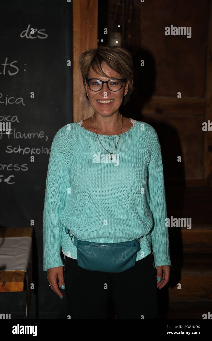 Andrea Baldschuh BEI der Moderationsbesprechung zur 4. Windflüchter Gala Charity zu Gunsten der Stiftung ‚Betroffen im Restaurant „Scheele“ Galerie. Banque D'Images