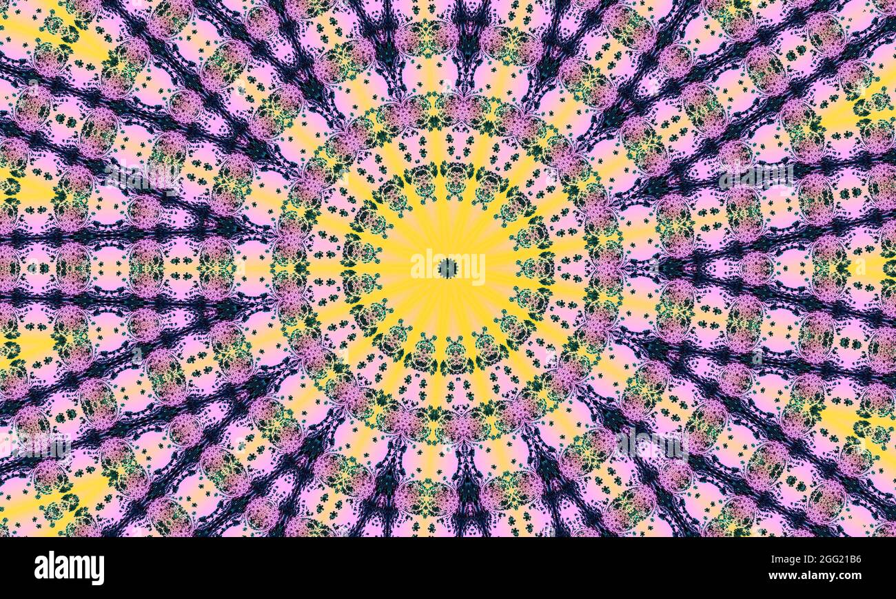Motif mosaïque rose sans couture avec points. Décoration ethnique traditionnelle. Pour le papier peint, les fonds de motifs, la conception textile. Banque D'Images