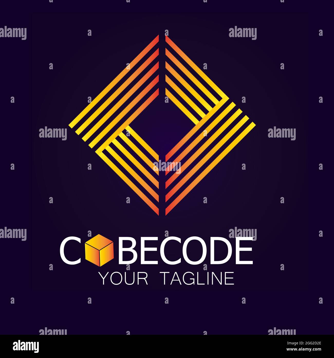 Illustration vectorielle de la conception abstraite du logo d'entreprise vectoriel pour le logo de l'entreprise sur fond blanc. Illustration de Vecteur