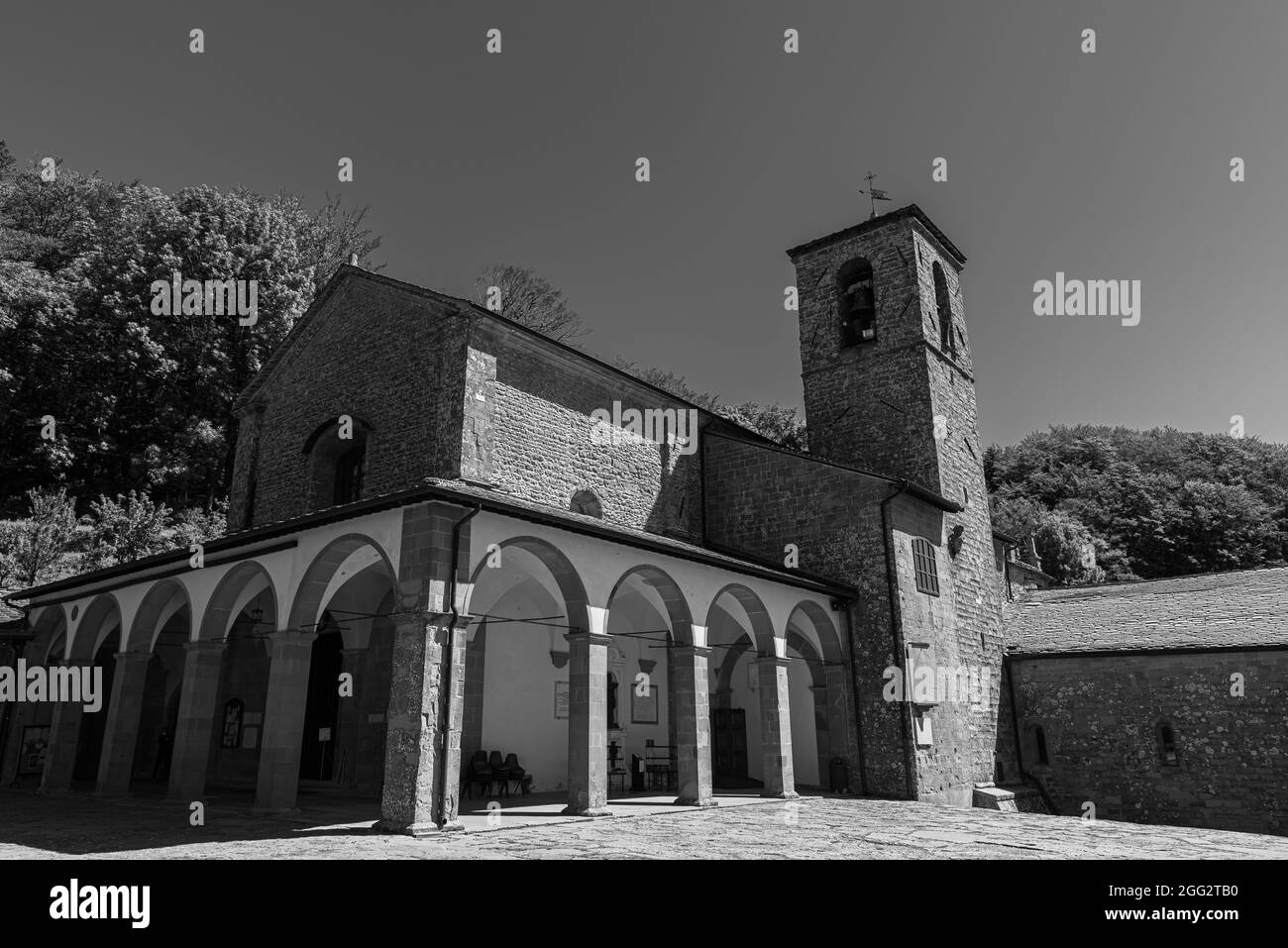 Le sanctuaire franciscain de la Verna (province d'Arezzo) est célèbre pour être le lieu où Saint François d'Assise a reçu les stigmates le septembre Banque D'Images