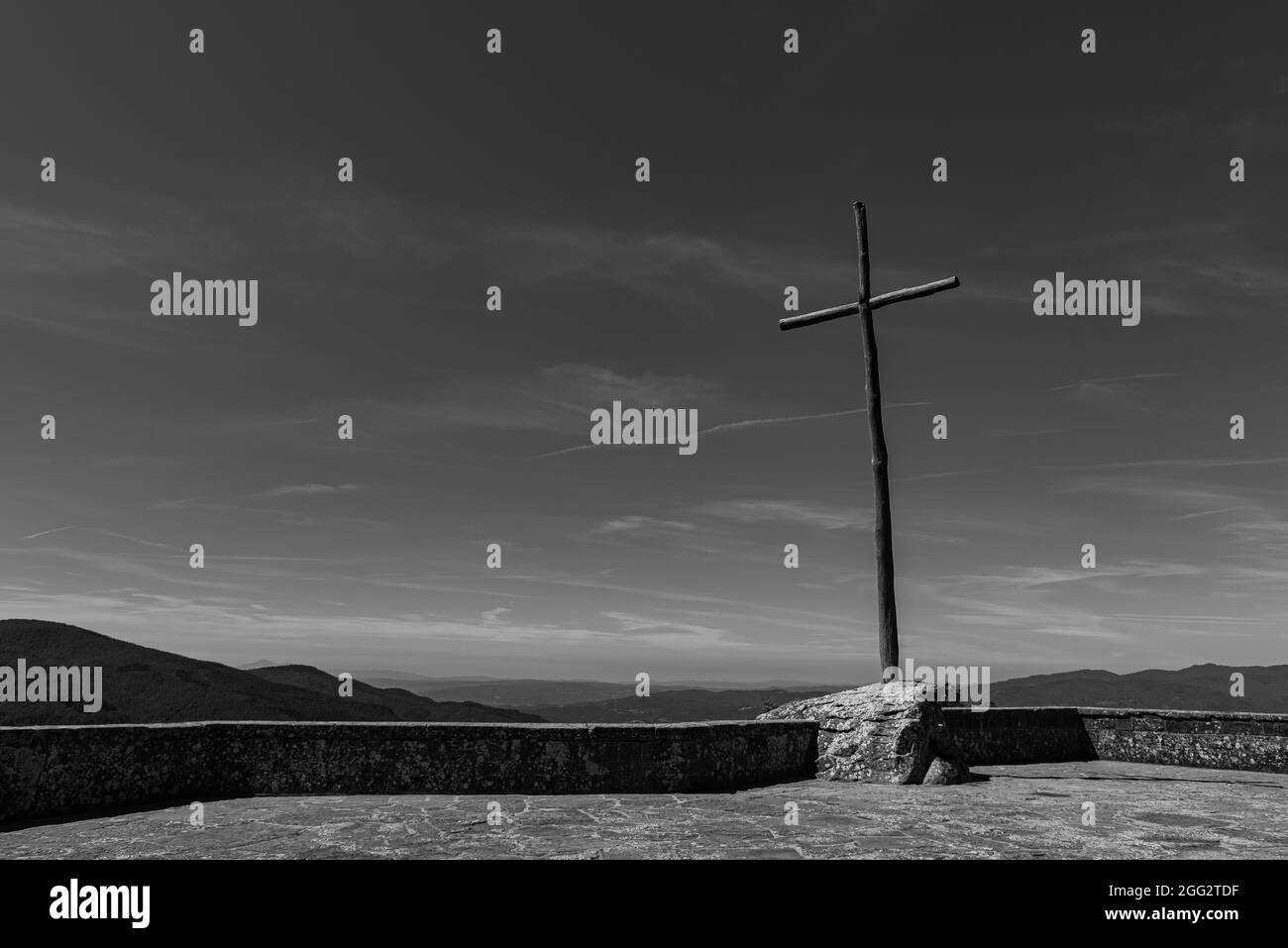 Le sanctuaire franciscain de la Verna (province d'Arezzo) est célèbre pour être le lieu où Saint François d'Assise a reçu les stigmates le septembre Banque D'Images