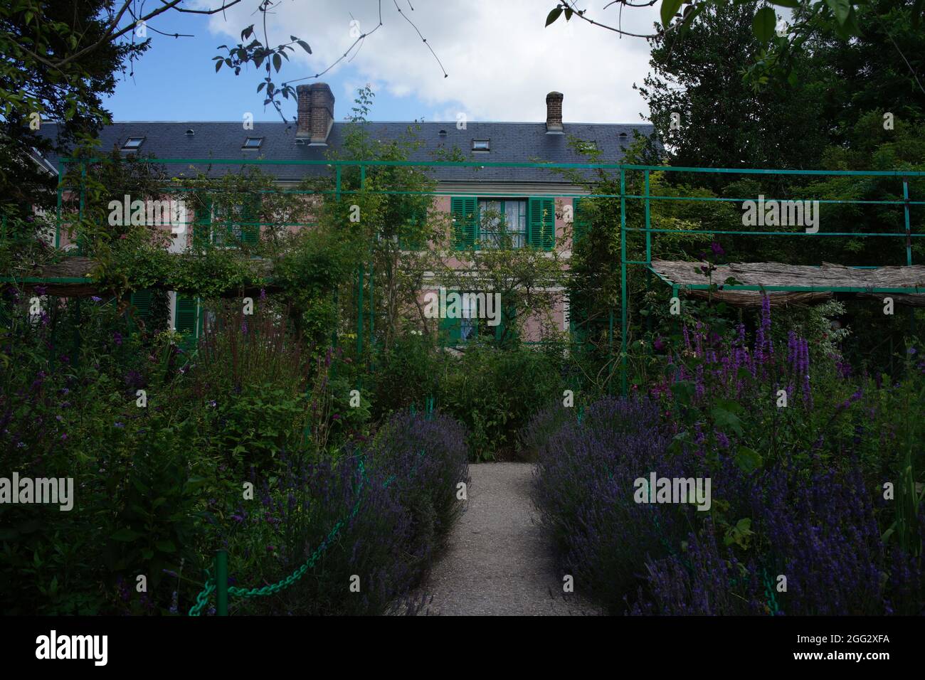 Maison et jardin de Claude Monet, Giverny, Normandie, France Banque D'Images