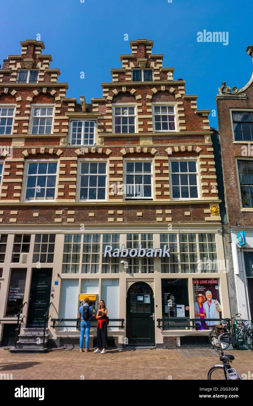 Amsterdam, Hollande, scènes de rue, Rabobank Building, façade, banque privée Banque D'Images