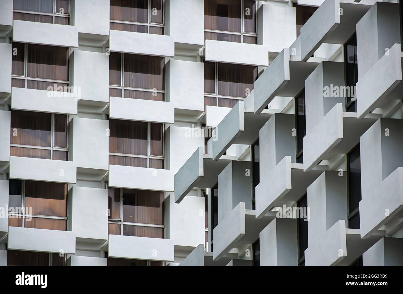 Style minimaliste abstrait reflétant l'architecture de Bangkok Banque D'Images