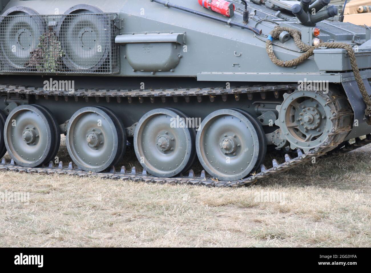 Chars, camions et pompiers salon 2021 - char militaire - CVR(T) Samson personnel Carrier. Banque D'Images