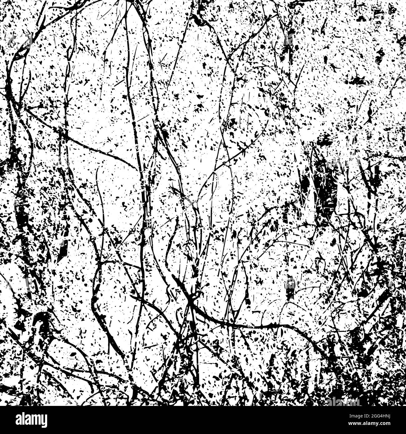 Texture en pointillé noir sur le revêtement grundy. Texture de détresse des taches, taches, encre, points, rayures. Élément de conception pour motif, effet grungy, modèle Illustration de Vecteur
