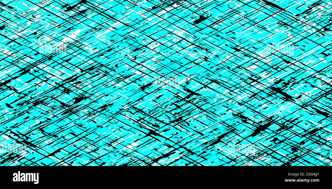 Grunge l'arrière-plan des bandes obliques croisées. Texture de détresse des taches, taches, encre, points, rayures. Élément de design artistique sale pour le Web, l'impression Illustration de Vecteur