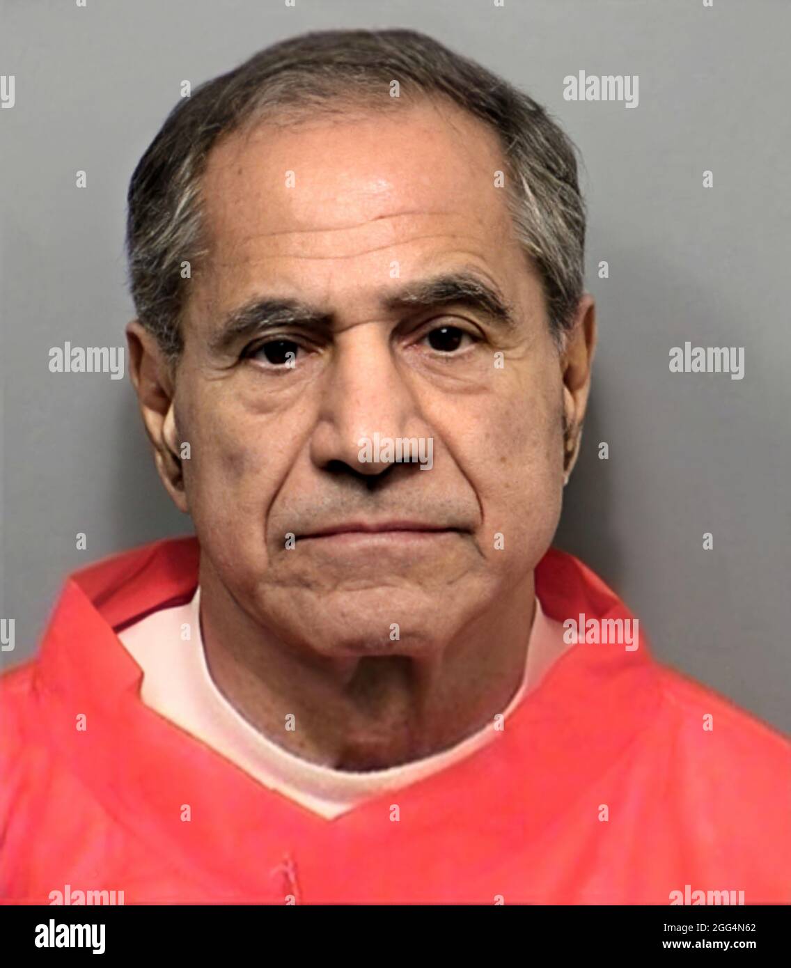 2013 , 22 novembre , Los Angeles , Etats-Unis : le citoyen jordanien d'origine palestinienne SIRHAN SIRHAN ( Sirhan Bishara Sirhan , né en 1944 ), le département de police de Los Angeles mug shot, le tueur qui a assassiné le sénateur ROBERT KENNEDY le jour du 5 juin 1968 . Photographe inconnu .- BOB - portrait - ritratto - FOTO SEGNALETICA della POLIZIA - MUG-SHOT - MUGSHOT - assassino - CRONACA NERA - KILLER - COMPLOT - COMPLOTTO - TERRORISTA - TERRORISTE - ERGASTOLO - ERGASTOLANO - carcerato --- Archivio GBB Banque D'Images