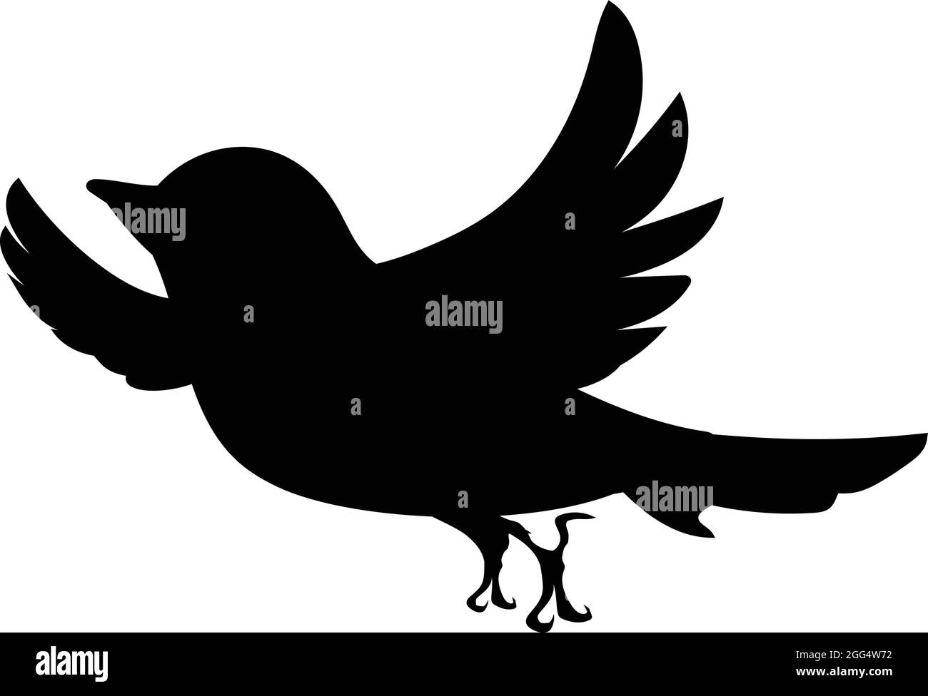 Bruant jaune volant dans l'air. Silhouette d'oiseau noir contre fond blanc sans ciel. Vecteur libre Illustration de Vecteur Bruant jaune volant dans l'air. Silhouette d'oiseau noir contre fond blanc sans ciel. Vecteur libre Illustration de Vecteur
